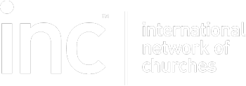 Inc (International network of churches) logo in white